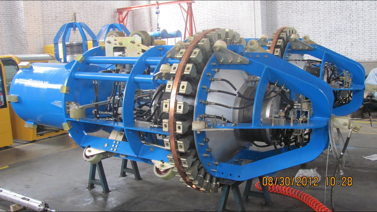 Internal line up clamp pipe aligning vedio