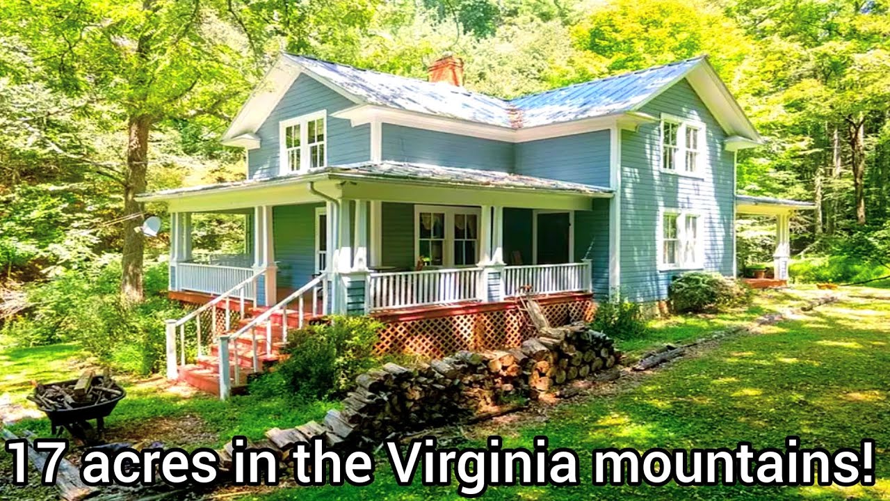 Virginia Farms For Sale | $350k | 17+ acres | Stream | Gas Range | Virginia Farmhouse For Sale