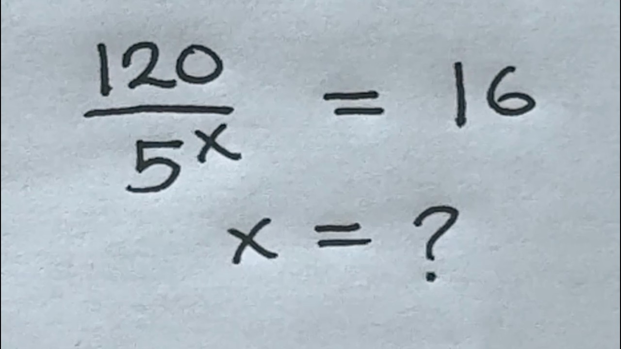 Solve for x in this nice exponential equation | Math Olympiad Mathematics