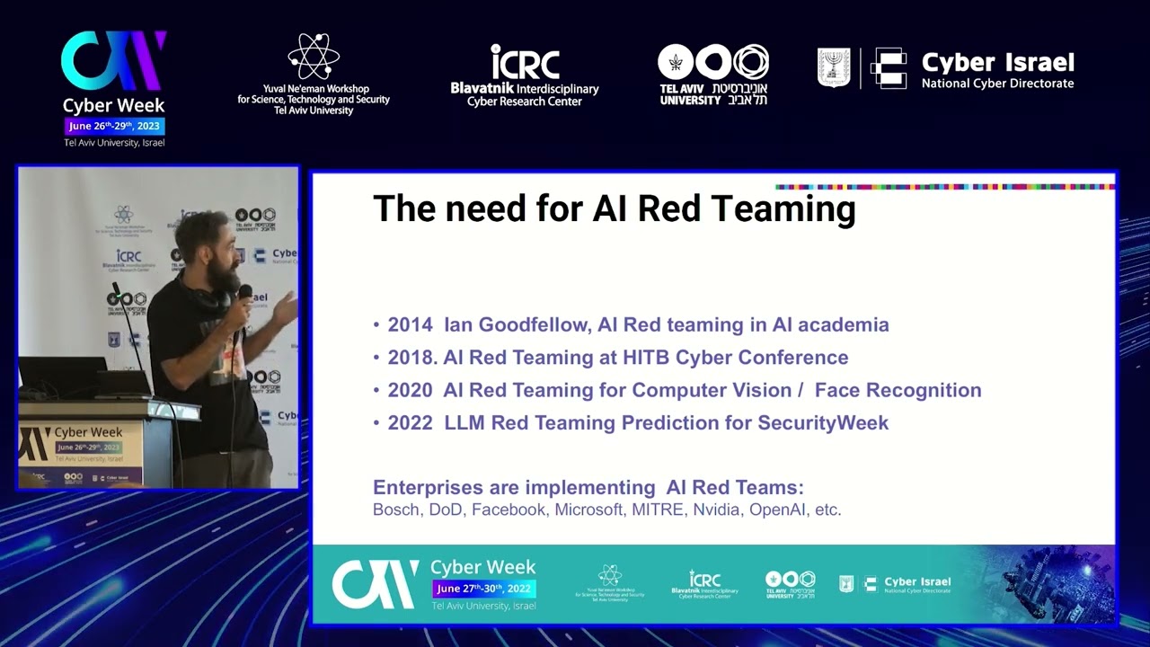 CW2023 AI & Cyber: AI Red Teaming LLM: Past, Present, and Future, Alex Polyakov, IEEE