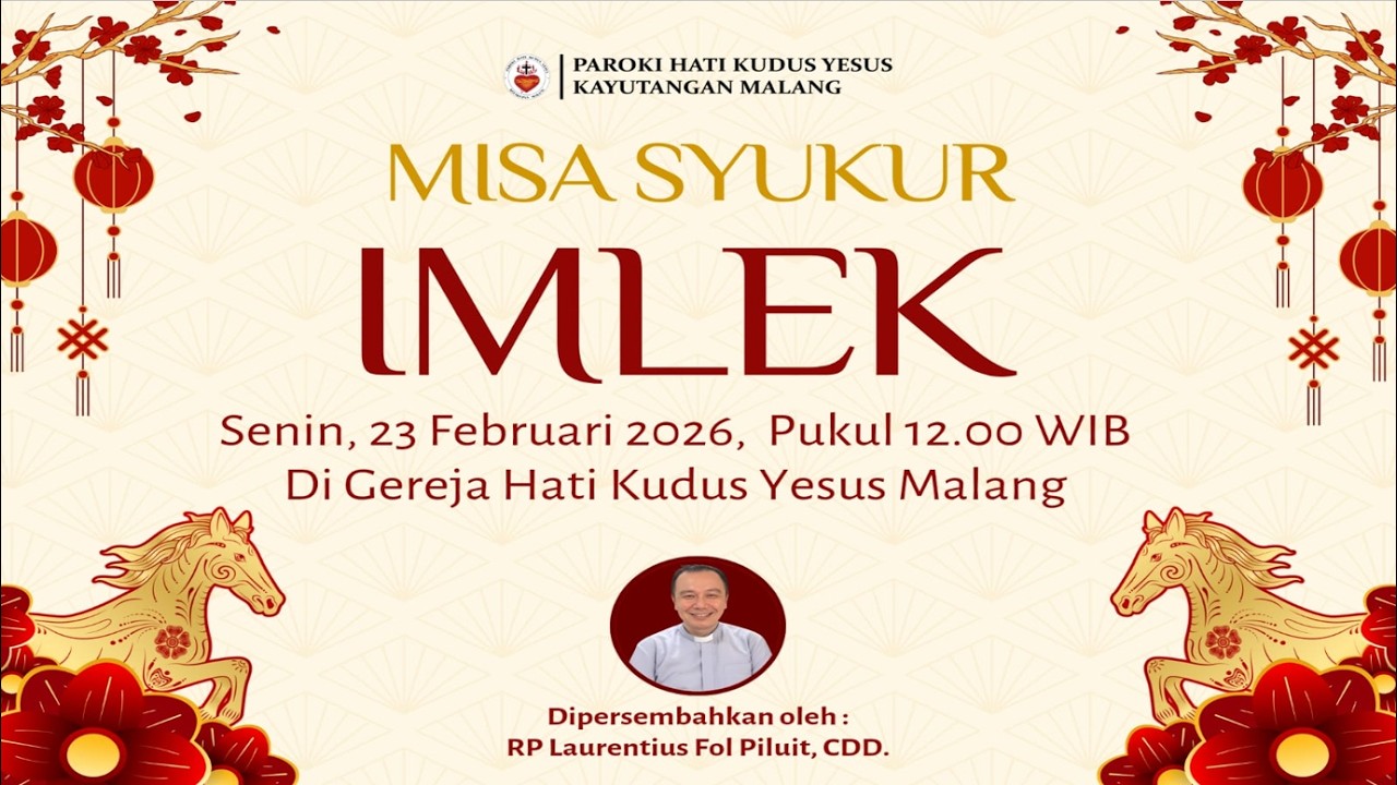 Misa Streaming || Minggu Prapaskah I || Senin, 23 Februari 2026 Pk 12.00
