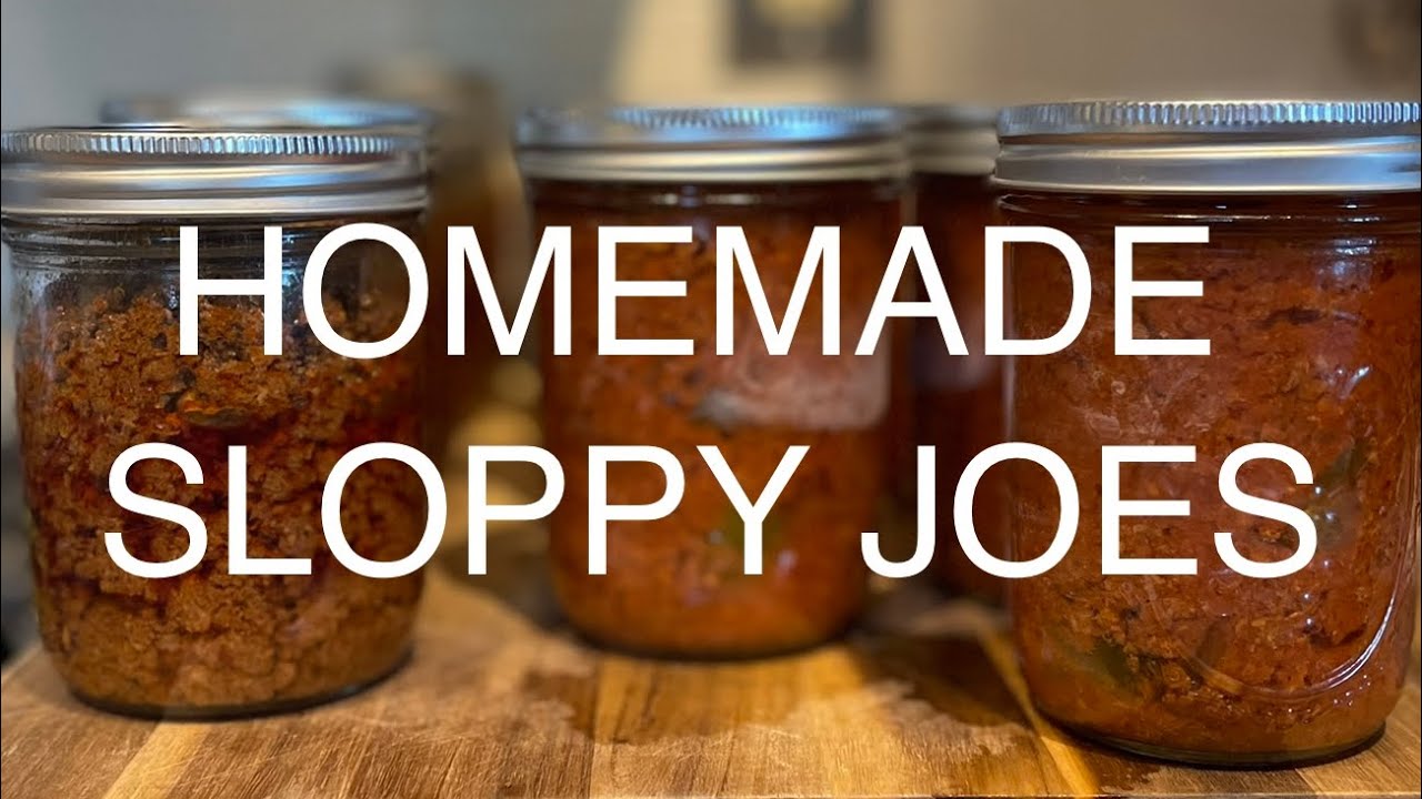HOW TO MAKE AND CAN SLOPPY JOES!! #recipe #canning #howto #pressurecanning #pantry #stockup