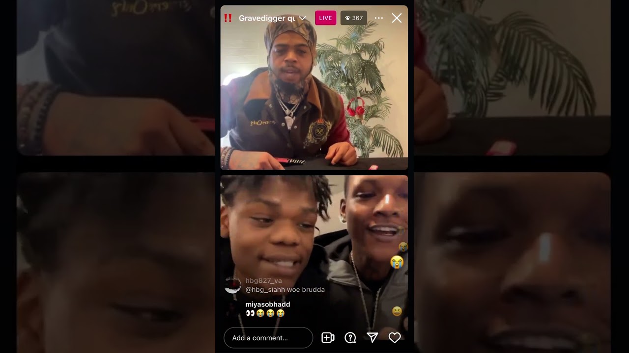 GraveDigga Quez & HBG Court Full IG Live Beef With Finesse2tymes Brother FNG NoLove