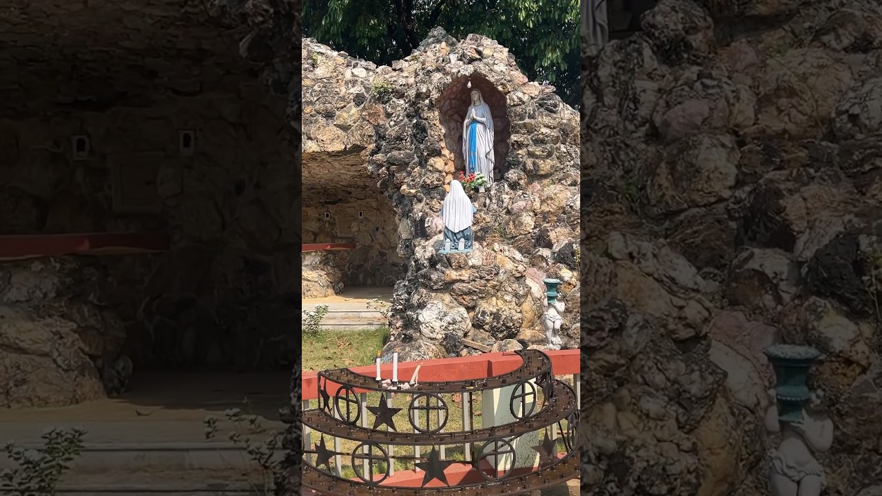 Mother Mary Grotto And kunkuri Beautiful Big Church Jashpur Chattishgarh India