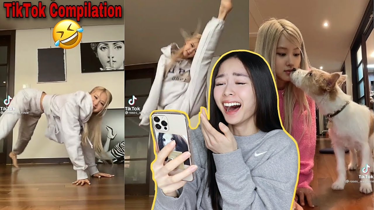 ich REAGIERE auf ROSÉS TikTok Account | TikTok Compilation [Melissa Minh]