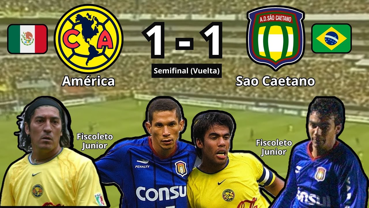 América 1 - 1 São Caetano | Semifinal (Vuelta) | Copa Libertadores 2002 | Resumen Completo.