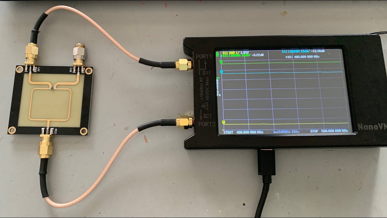 NanoVNA for 2m/70cm 3dB Antenna Coupler