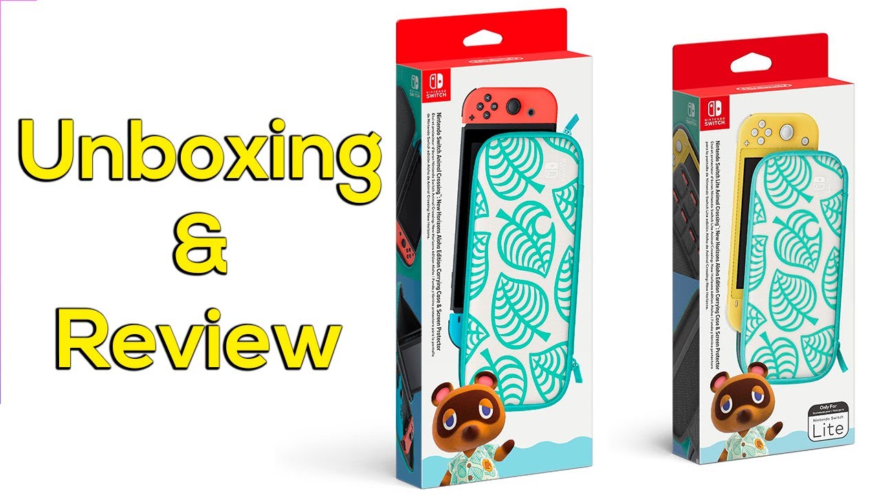 Animal Crossing New Horizon Aloha Edition Carrying Case for Nintendo Switch and Switch Lite -Review