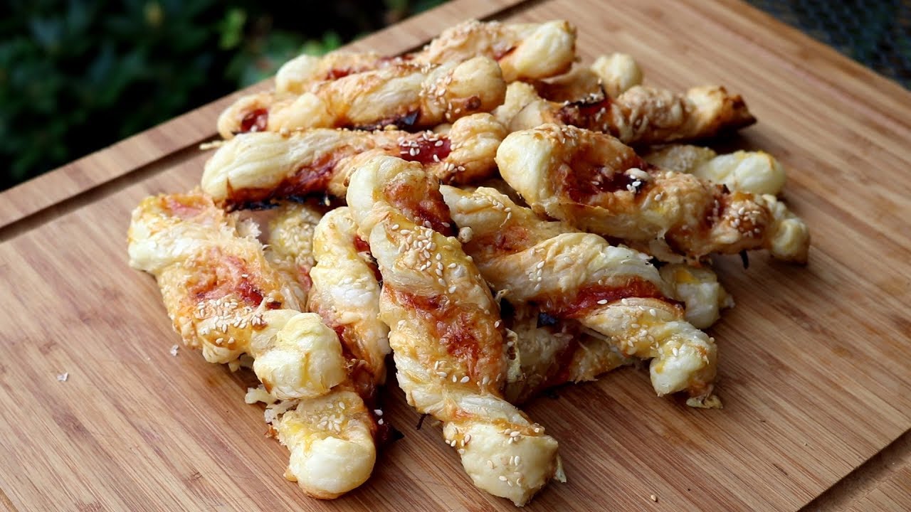 Chorizo - Käse - Blätterteigstangen