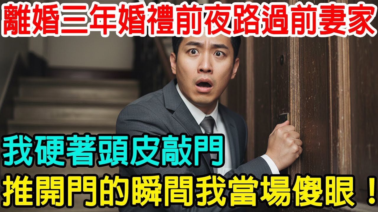 離婚三年婚禮前夜路過前妻家，我硬著頭皮敲門，推開門的瞬間我當場傻眼！#情感故事 #情感共鸣 #感人故事 #感人壹幕 #青瓷故事屋