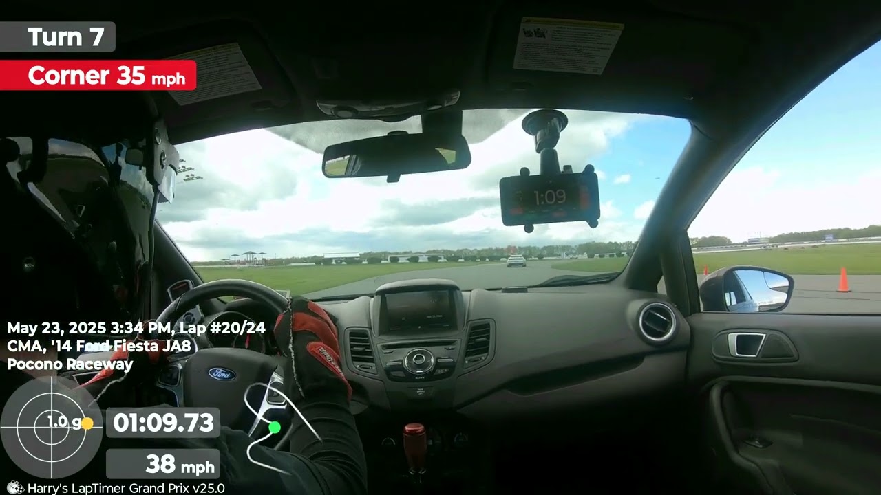 SCDA HPDE INT. 2 5/23/25 Pocono Raceway 3.5 Mega Course Fastest Lap