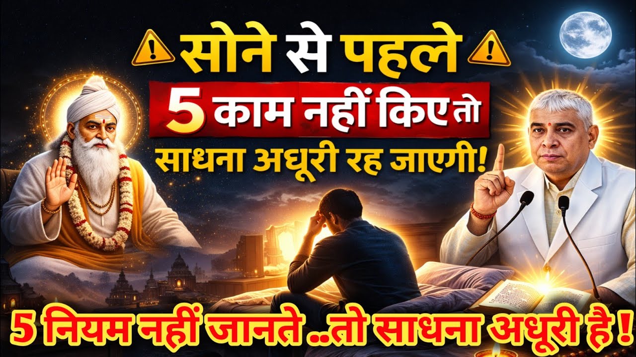 रात को सोने से पहले 5 गुप्त नियम | कबीर साहेब की अंतिम चेतावनी | रामपाल जी महाराज का रहस्य