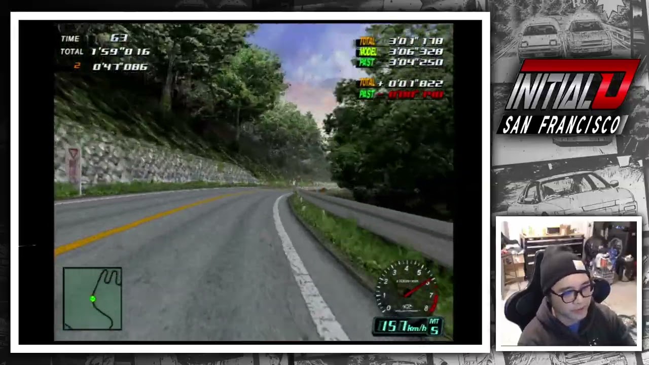 Initial D Arcade Stage Ver.3 —Time Attack BAKA FC3S Akina DH Dry 3'04