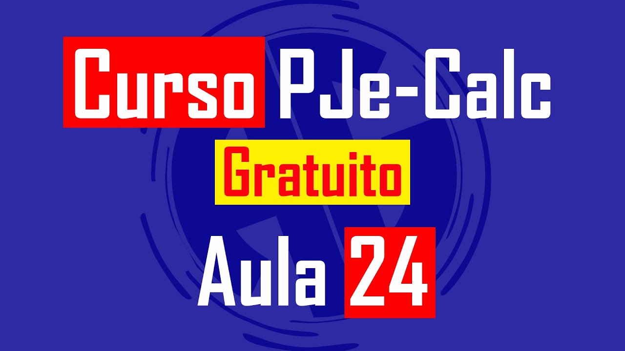 PJE-CALC - CÁLCULO VERBAS RESCISÓRIAS