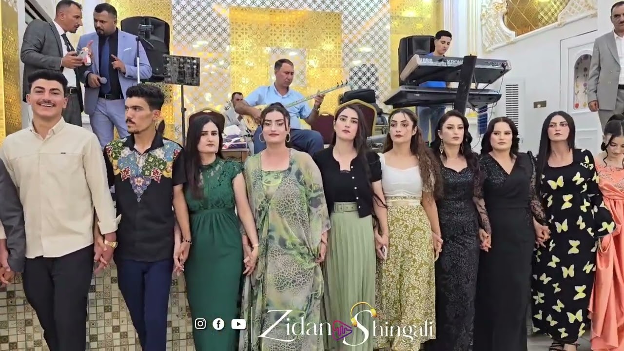 حفلة زفاف فرحان & ايناس _ زيدان شنكالي في قاعة سنوني