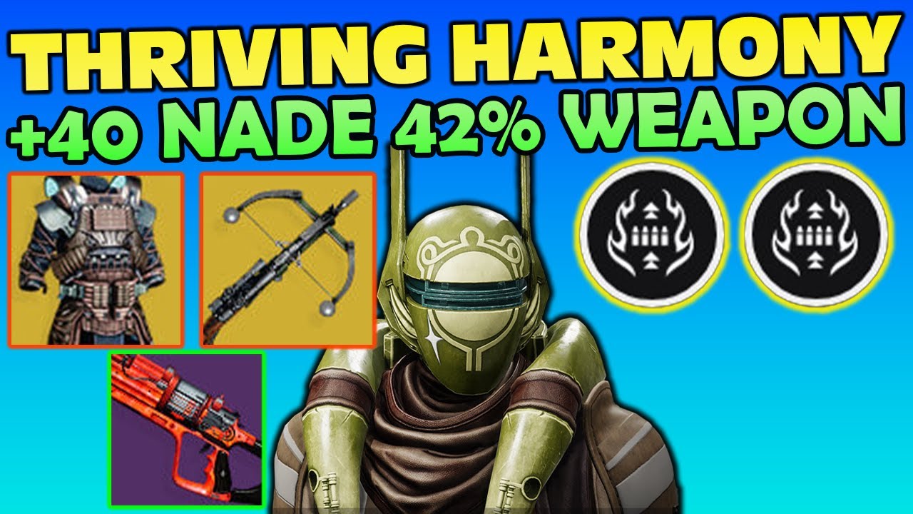 Huge Grenade And Weapon Stats! Thriving Survivor Mantle Of Battle Harmony Heirloom - Destiny 2