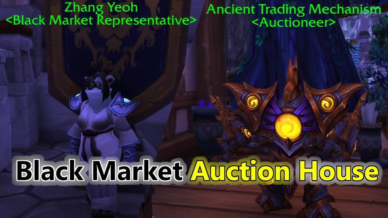 Wow, Garrison 2.0, Install a Black Market Rep and a private Auction House in your garrison!