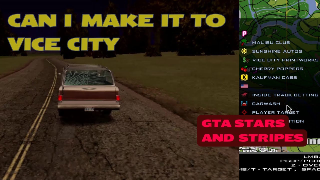GTA Stars and Stripes Mod: 🏙️ Downtown Rose to Vice City Attempt, Can I Make It?– Episode 5🗺️✨