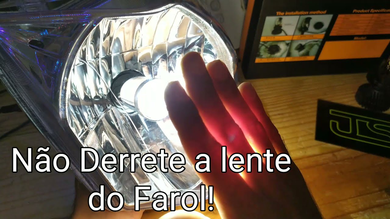 Lâmpada Ultra LED Mini Projetor H4. Carro e moto.