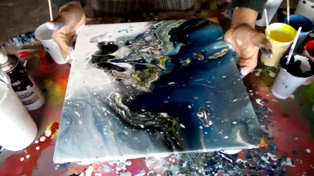 199-El arte en la pintura.. El POURING 3D