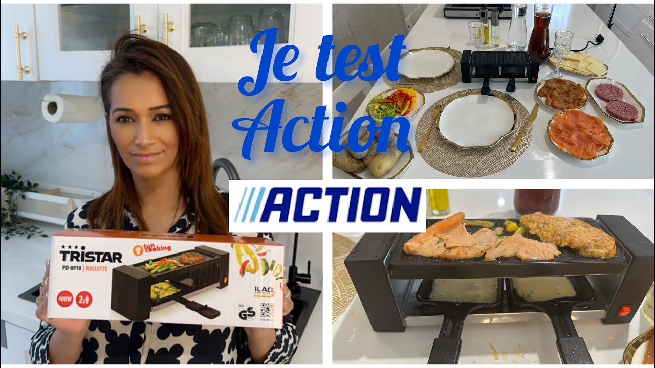ACTION - Je teste la raclette 2 personnes TRISTAR 😊 je vous donne mon avis 👌