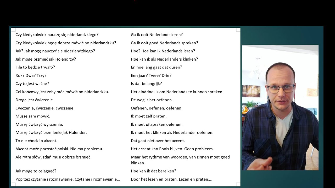 Ooit Nederlands. Kiedyś / kiedykolwiek po niderlandzku. Niderlandzki/holenderski. Video 22/500.