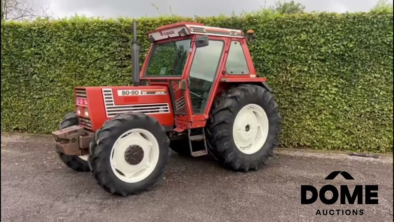 1992 Fiat 80-90 two-wheel drive tractor - Dome Auctions