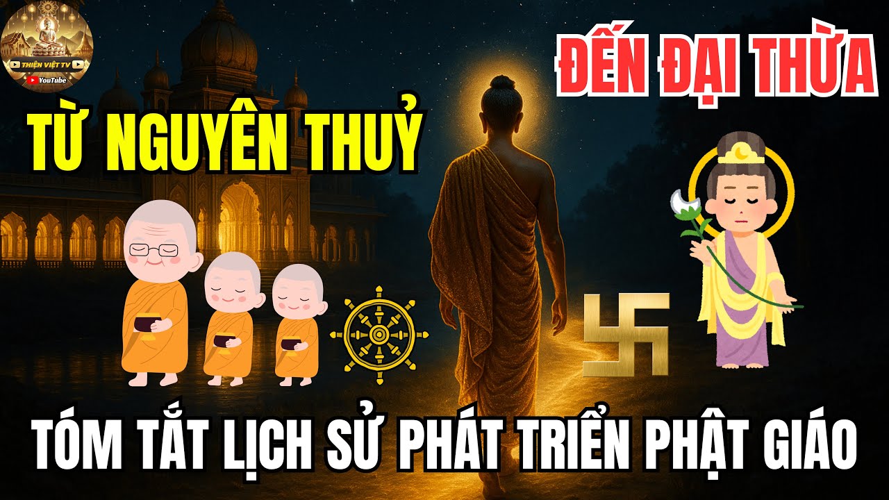 Tóm Tắt Lịch Sử - Hình Thành và Phát Triển Phật Giáo từ Nguyên Thủy đến Đại Thừa?