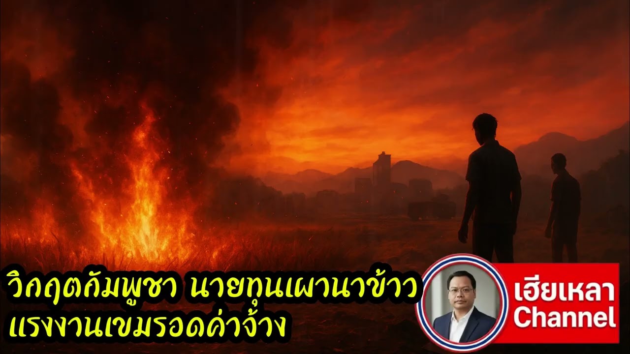 Кризис в Камбодже: капиталисты сжигают рисовые поля, оставляя рабочих без заработной платы.