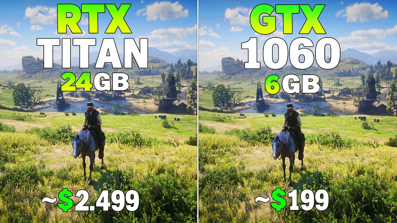 RTX TİTAN vs GTX 1060 - Test in 8 Games