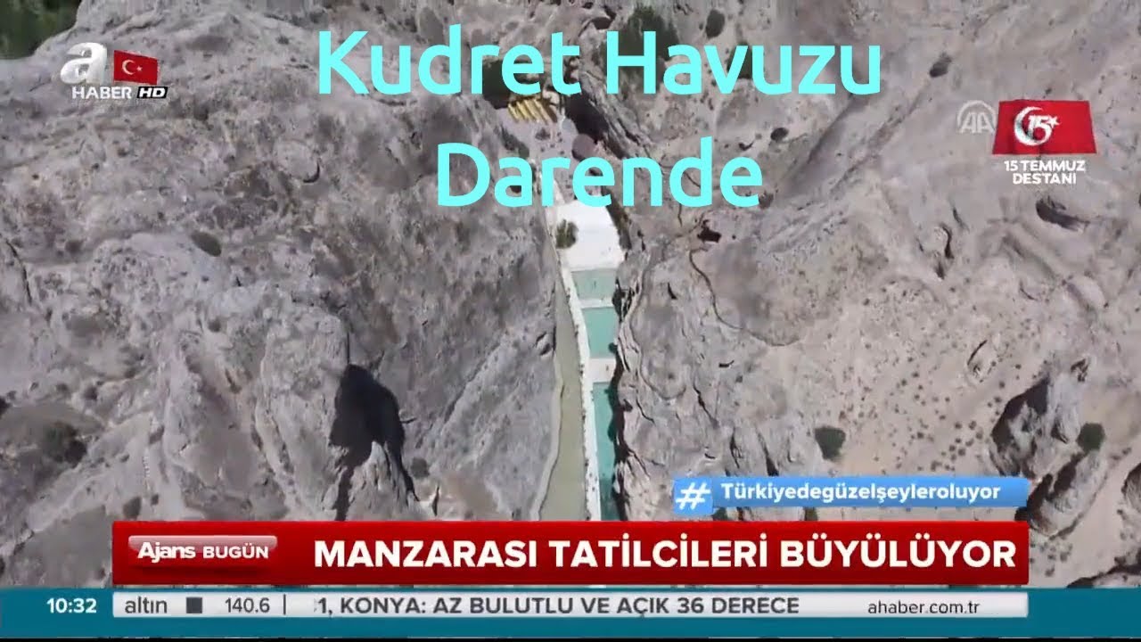 Tohma Kanyonunda Havuz Keyfi - A Haber - Kudret Havuzu