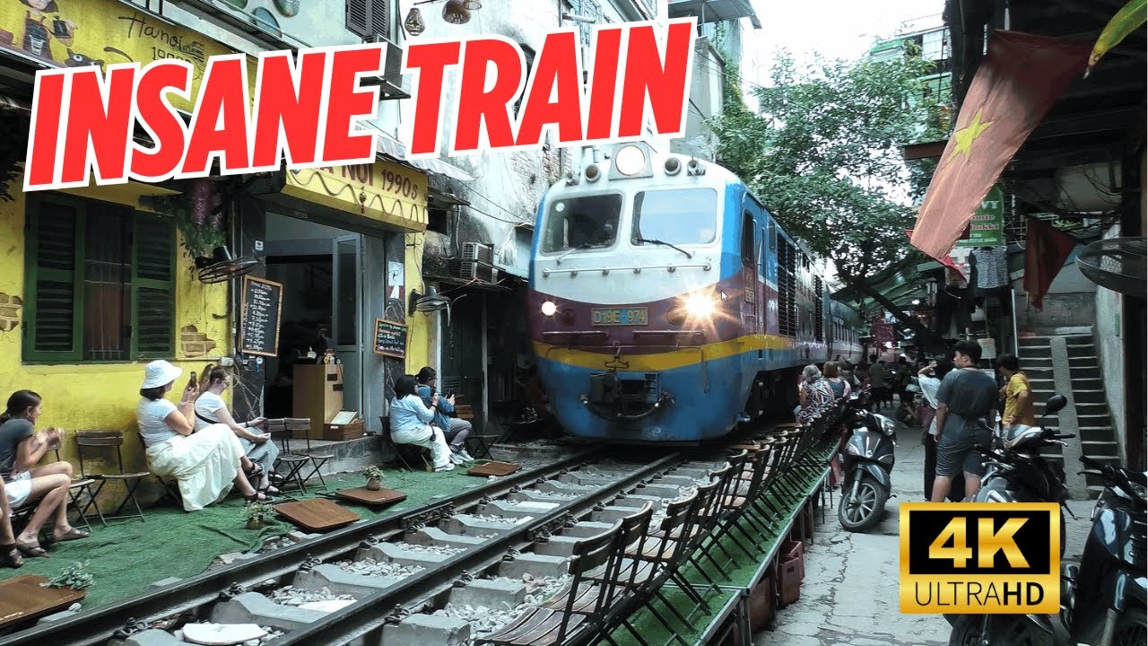 The Most Beautiful Train Rides in Vietnam Ep. 15 : Vietnam’s Wildest Train Ride, Hanoi Train Street