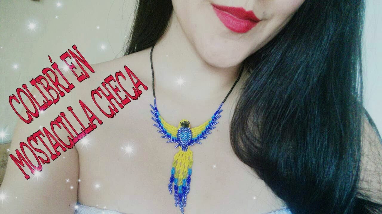 DISEÑO #1 COLIBRÍ EN MOSTACILLA CHECA