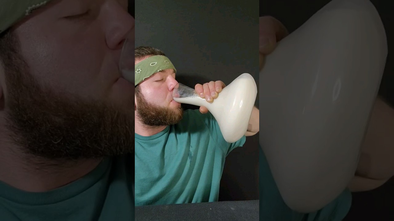 I LOVE MILK!!! #mukbang #asmr #milk #drink