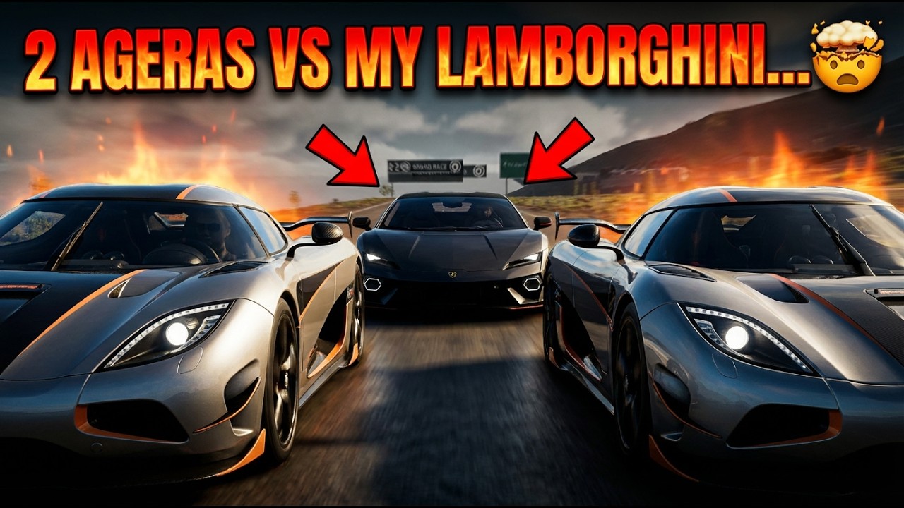 2 Ageras VS My Lamborghini wasn't a fair fight and this happened... The Crew Motorfest