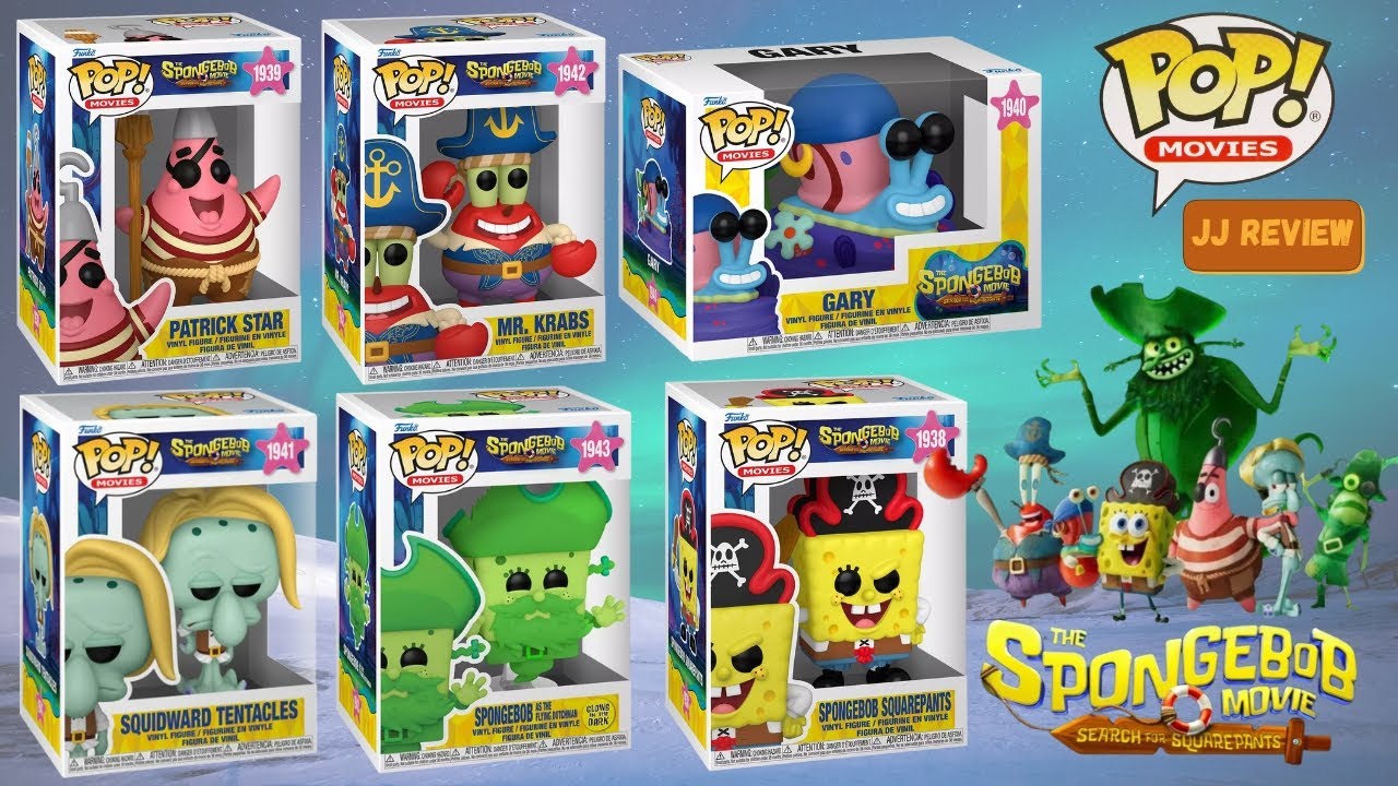 I UNBOXED The ENTIRE SpongeBob Movie Funko Pop! Set (Search for SquarePants COLLECTION) 🤩🍍