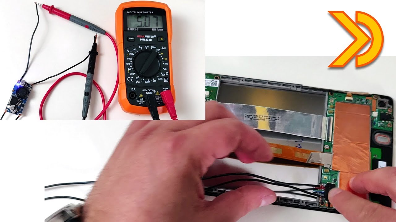 Come alimentare direttamente un Tablet rimuovendo la batteria