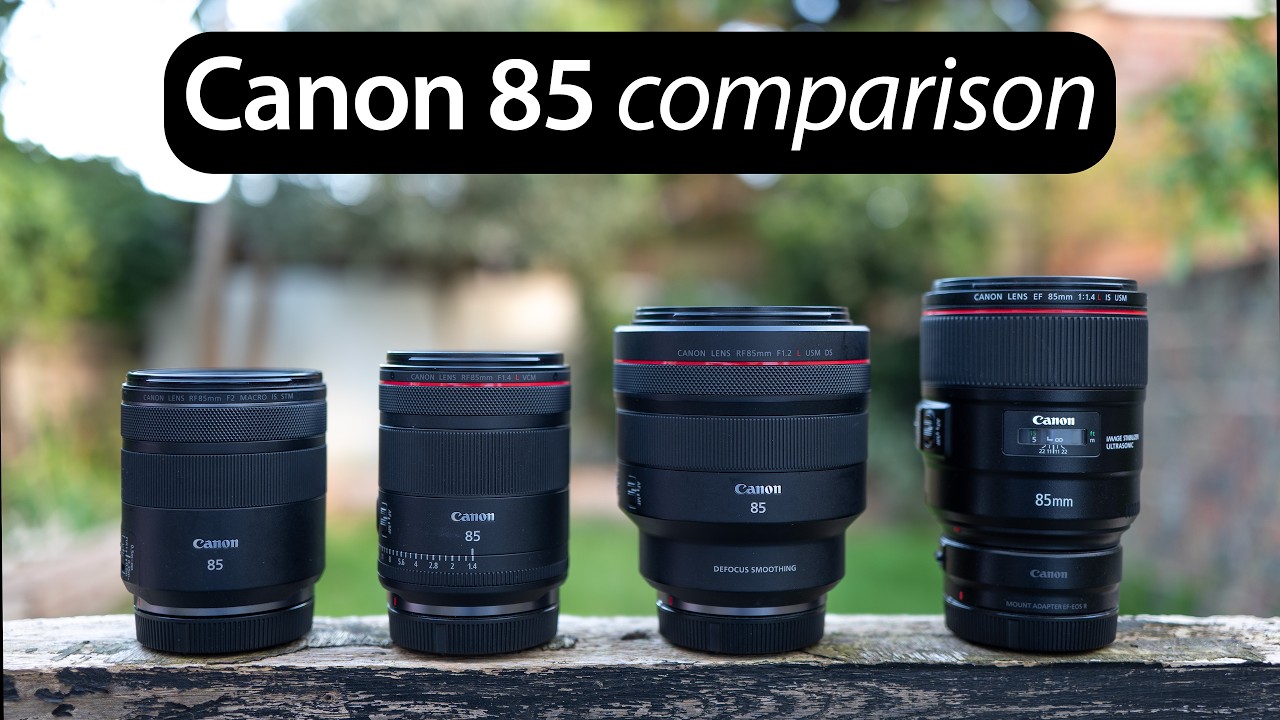 BEST Canon RF 85mm: f1.2 vs f1.4 vs f2 compared plus EF 1.4L!
