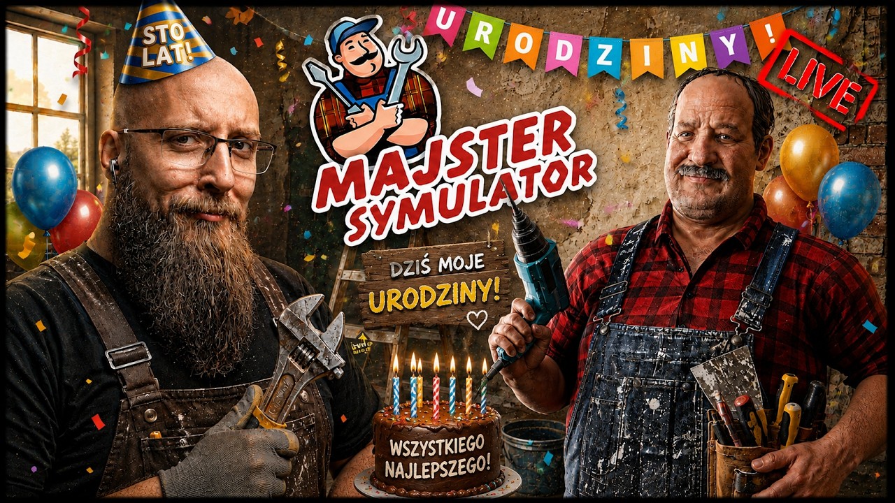 MAJSTER SYMULATOR 🎈18 URODZINY! 🔴 [NA ŻYWO]