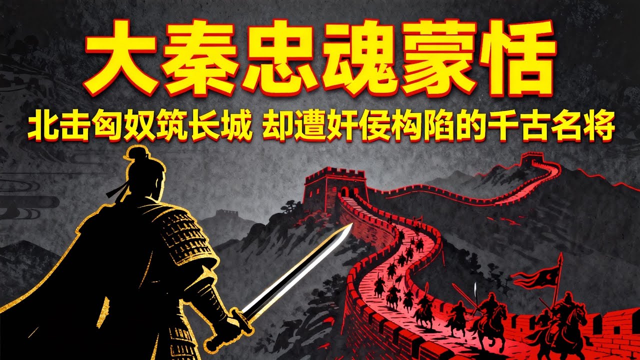 大秦忠魂蒙恬：北击匈奴筑长城，却遭奸佞构陷的千古名将#蒙恬 #秦朝 #历史