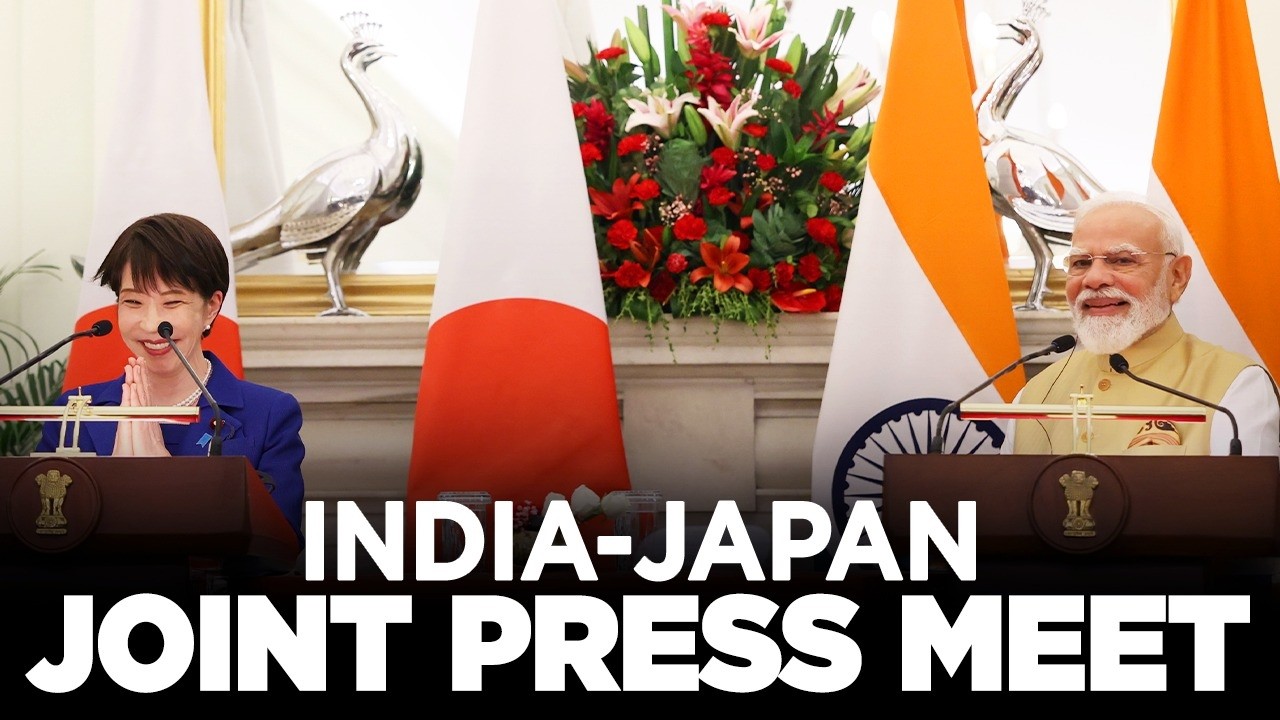 LIVE: PM Modi, PM Sanae Takaichi of Japan attend joint press meet at Hyderabad House, New Delhi