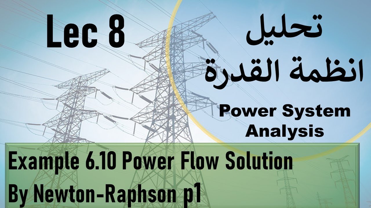 Example 6.10 Power Flow Solution By The Newton-Raphson method part 1