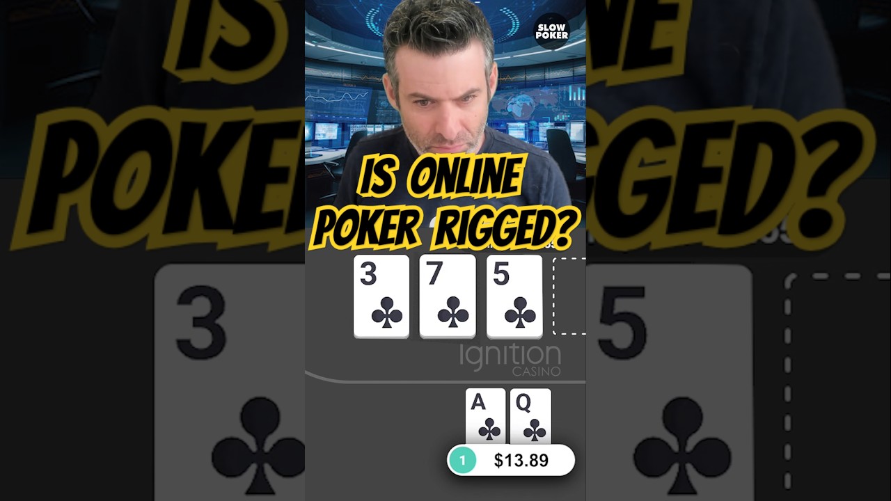 Is online poker rigged?