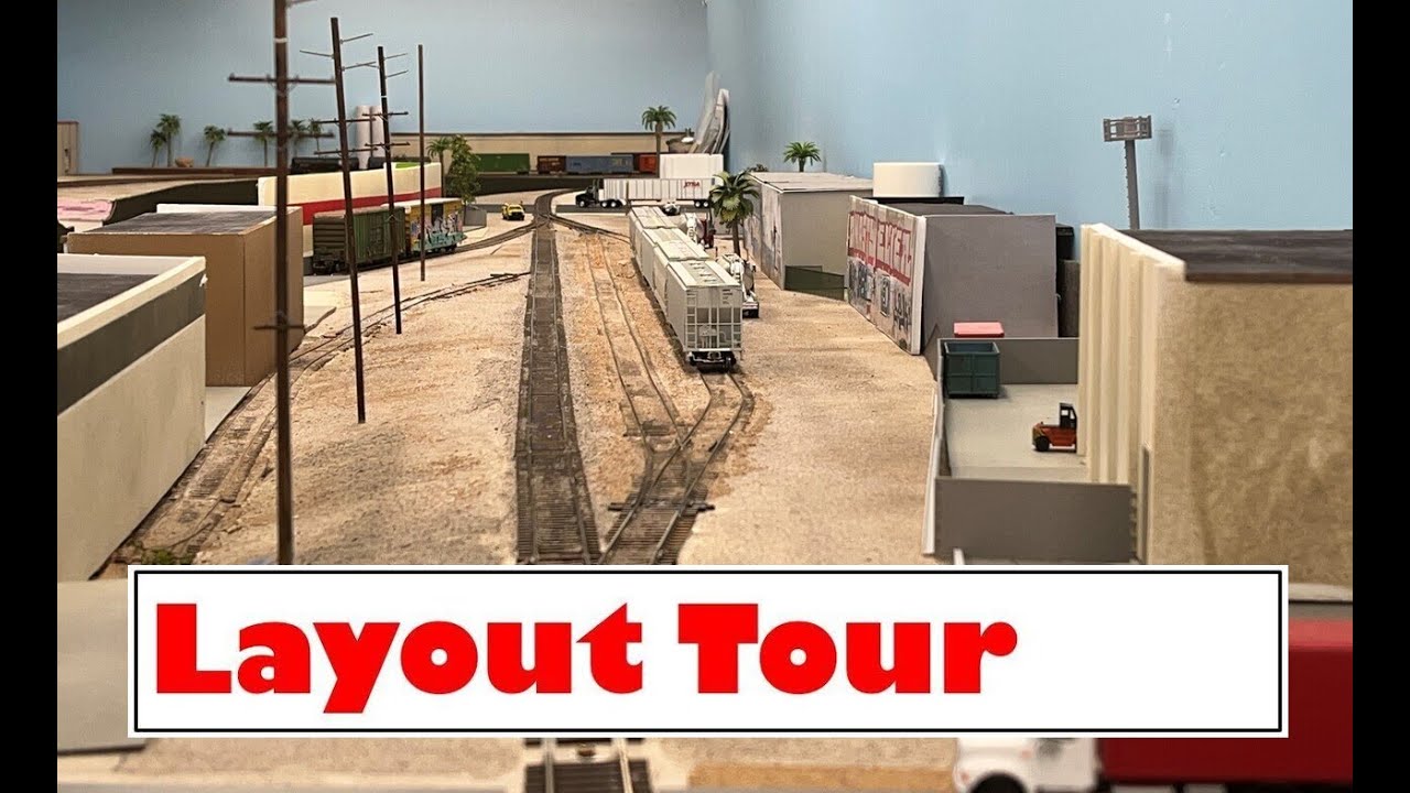 Layout Tour 2023 - Santa Ana Industrial Lead - Large Modern HO Scale Switching Model Railroad