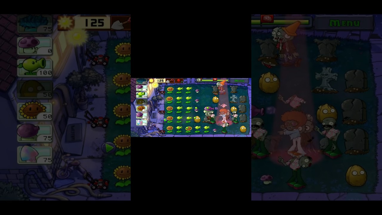 Plant vs Zombies Night boss level | PvZ mobile gameplay | Metal Hunter Gameplay | Action Games