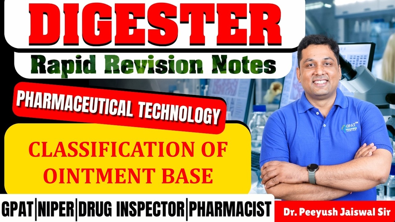 D-93 | Classification of Ointment Base- Pharmaceutical Technology | Rapid revision notes
