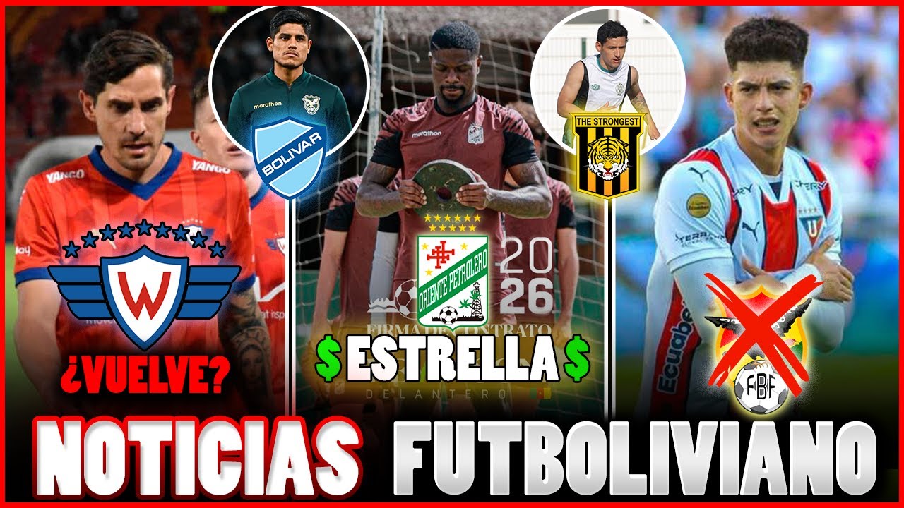 WILSTERMANN DEMANDA | NAVA A BOLIVAR | ESTRELLA EN ORIENTE | VILLAMIL FUERA | FICHAJES LIGA BO