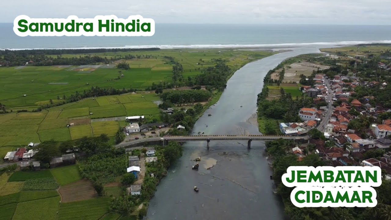 Jembatan Cidamar Cidaun Cianjur Selatan dan Pemandangan Samudra Hindia