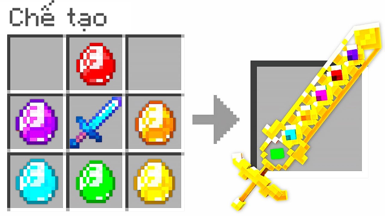 Minecraft, Nhưng Bạn Chế Tạo Kiếm Vô Cực