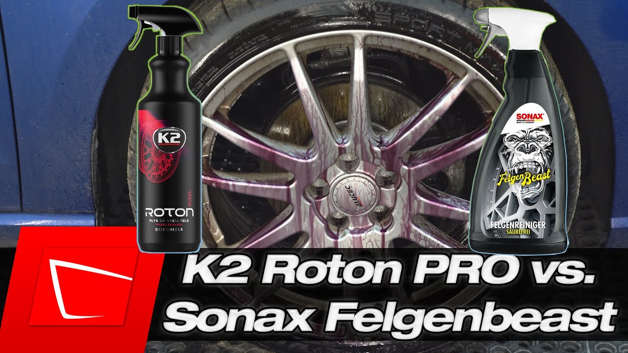 K2 PRO Roton Pro Felgenreiniger und Sonax Felgenbeast Vergleich - Kann sich der Kleine durchsetzen?